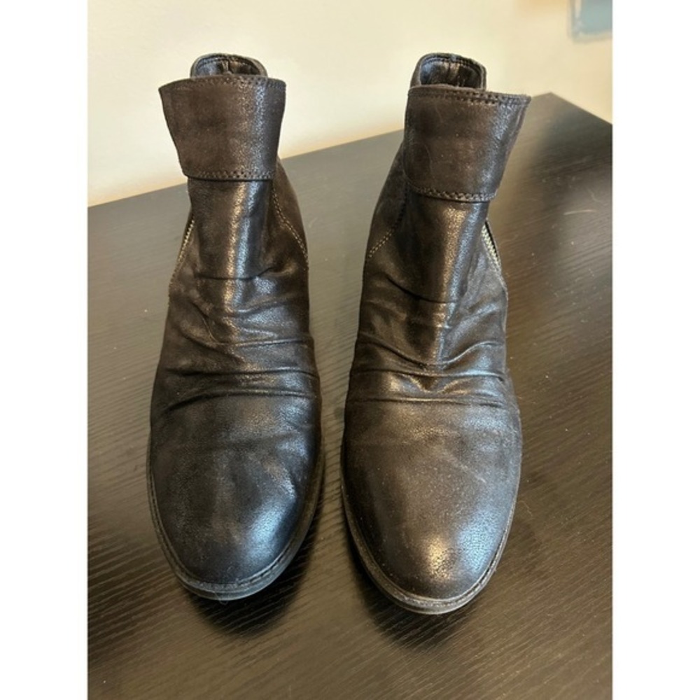 American Rag SAM Black Ruched Side Zip Ankle Boots Womens‎ 8.5M - Picture 2 of 5